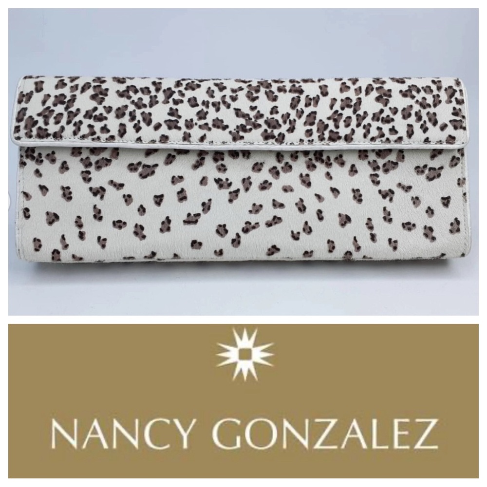 Nancy Gonzalez Leopard Print Clutch